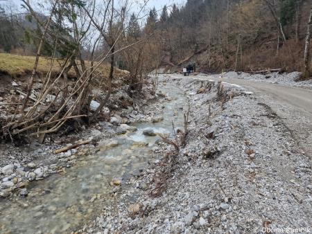 Sanacijska obnova vodotokov in hudournikov po poplavah v Bistričici (2)